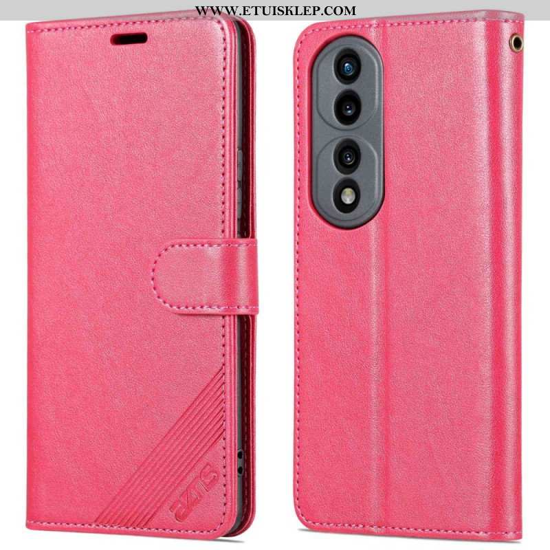 Etui Folio do Honor 70 Efekt Skóry Azns